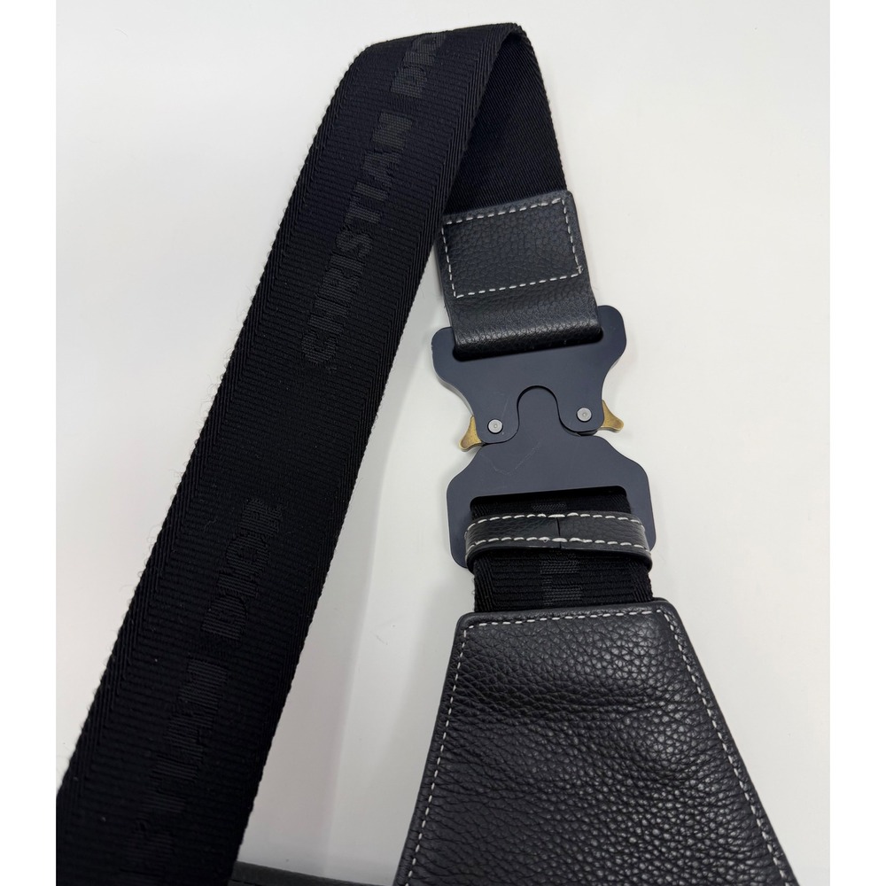 Dior x Shawn Stussy Saddle Crossbody Grained Leather Bag - Picture 7 of 10